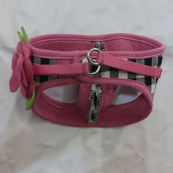 3/10 Dog Harness Super Cute Size XS-S Pink Back White - Picture 3 of 5